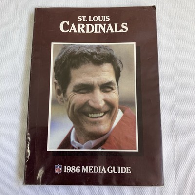 1986 St. Louis Cardinals Media Guide American Football Grid Iron - Facts & Stats