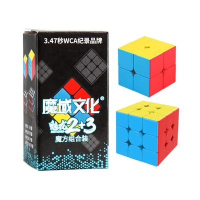 Rubik's Cube Set 2x2 3x3 - Moyu Meilong - Stickerless Zauberwürfel