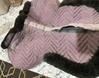 Fleeceworks  Pony Half Pad Sheepskin Shimmable Black Trim Purple — photo 6