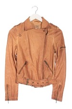 ZARA TRAFALUC Giacca in ecopelle Donna Giacca Taglia IT 38 arancione chiaro