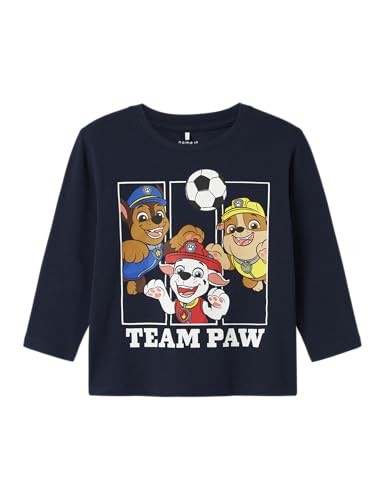 Paw Patrol Jungen Oberteil Langarm Name IT GrößE 98 Baumwolle Blau-image