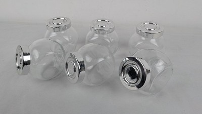 Set 6x IKEA RAJTAN Mini Gewürz Vorratsgläser aus Glas