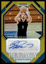 2023-24 Prizm Draft Legacy Signatures Gold Prizms Jalen Suggs Auto 04/10 Gonzaga