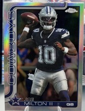 2025 Topps Chrome - Joe Milton III Refractor #85 Dallas Cowboys