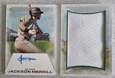 2024 Panini Boys Of Summer Jackson Merrill Rookie RC SP Book Auto RPA /50