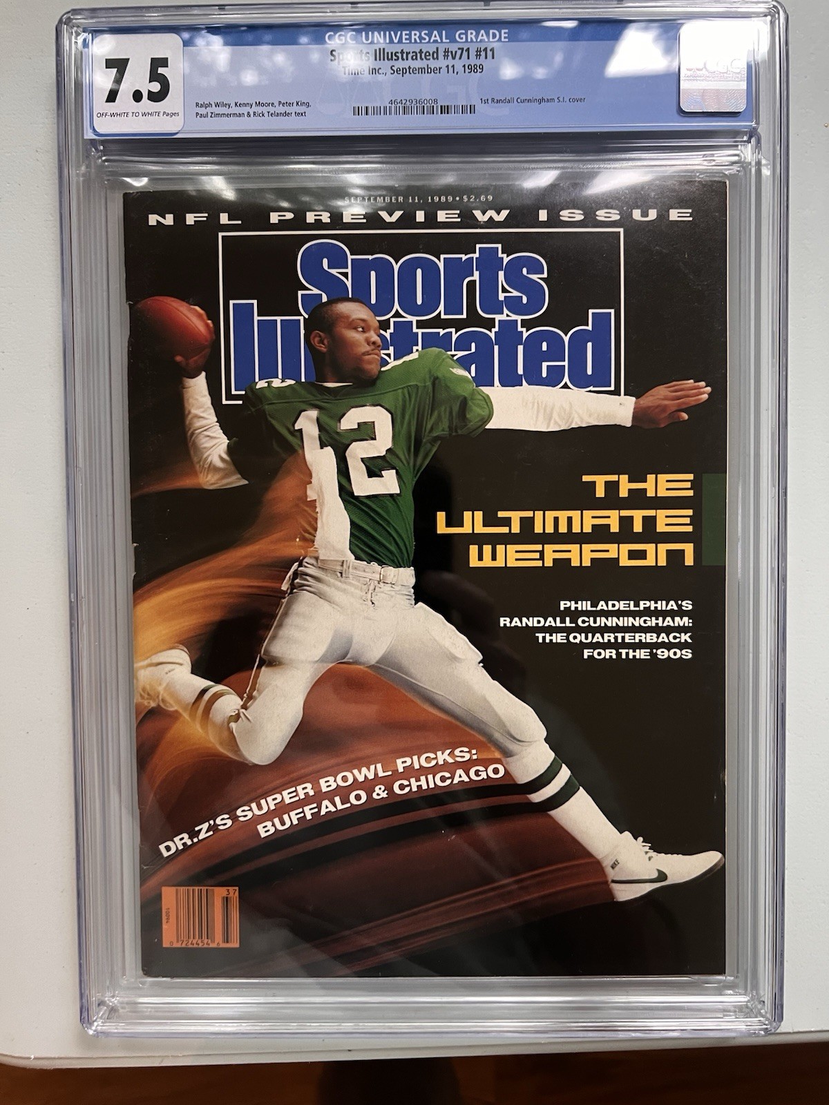 Sports Illustrated Newsstand The Ultimate Weapon Randall Cunningham 9/11/89