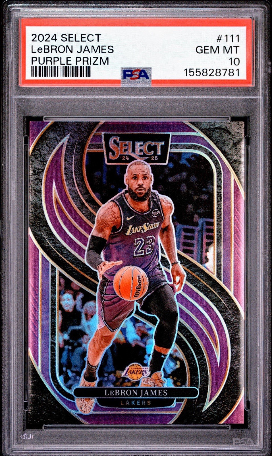 LeBron James 2024 Select #111 Premier Level Purple /99 Price Guide
