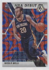 2019-20 Panini Mosaic NBA Debut Reactive Blue Prizm Nicolo Melli #279 0a3
