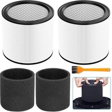 2 Packs Filter Cartridges 90304 90350 90333 Type U for Shop Vac Wet/Dry Vac