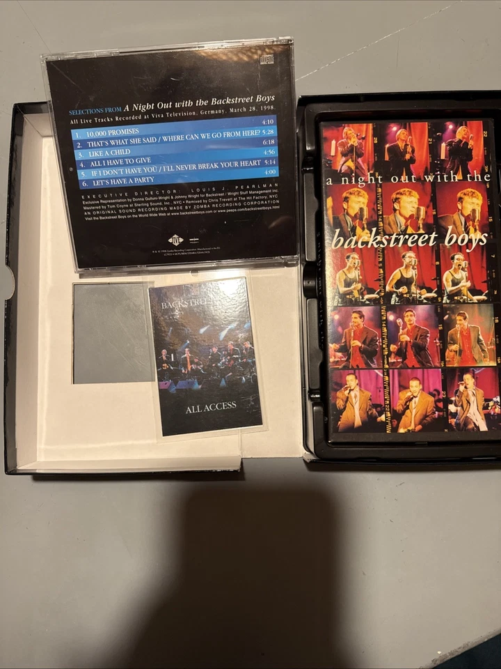 Box A Night Out with The Backstreet Boys (VHS CD 1998) Zustand Gut - Bild 4 von 4