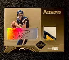 2004 Leaf Limited Philip Rivers RPA Patch Bolt Logo Auto RC Phenoms /150!!!🔥