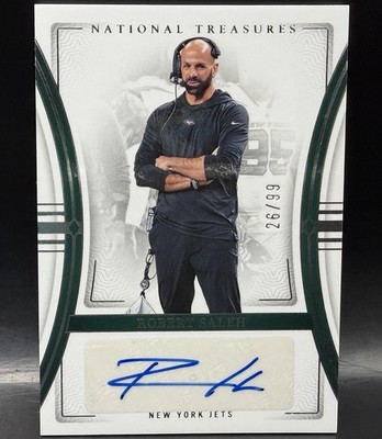 2023 Panini National Treasures Robert Saleh Autograph AUTO /99 Tennessee Titans
