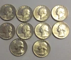1964 BU Washington Quarters Lot ( 10 )