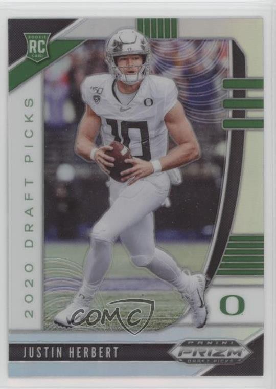 2020 Panini Prizm Draft Picks Rookies Silver Justin Herbert #102 fm0
