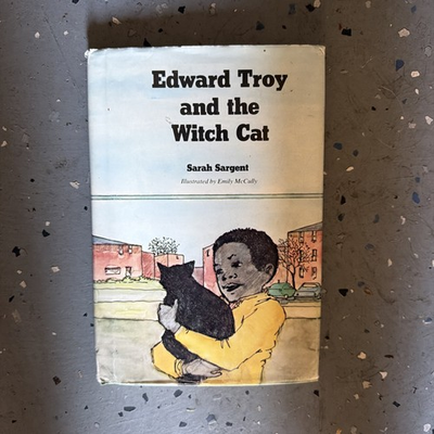 #ad Edward Troy And The Witch Cat by Sarah Sargent 1978 Vintage HCDJ Signed 1st Ed $40.00