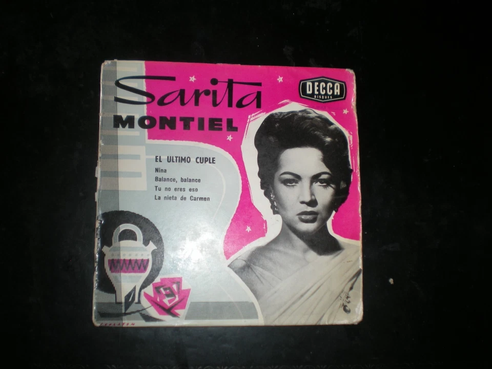 SARITA MONTIEL : El Último Cuplé 7" EP 1960 France DECCA 454.043 Copla Musical - Photo 1/1