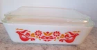 Pyrex Vintage Casserole with lid  Friendship Rectangle 1.5 Qt