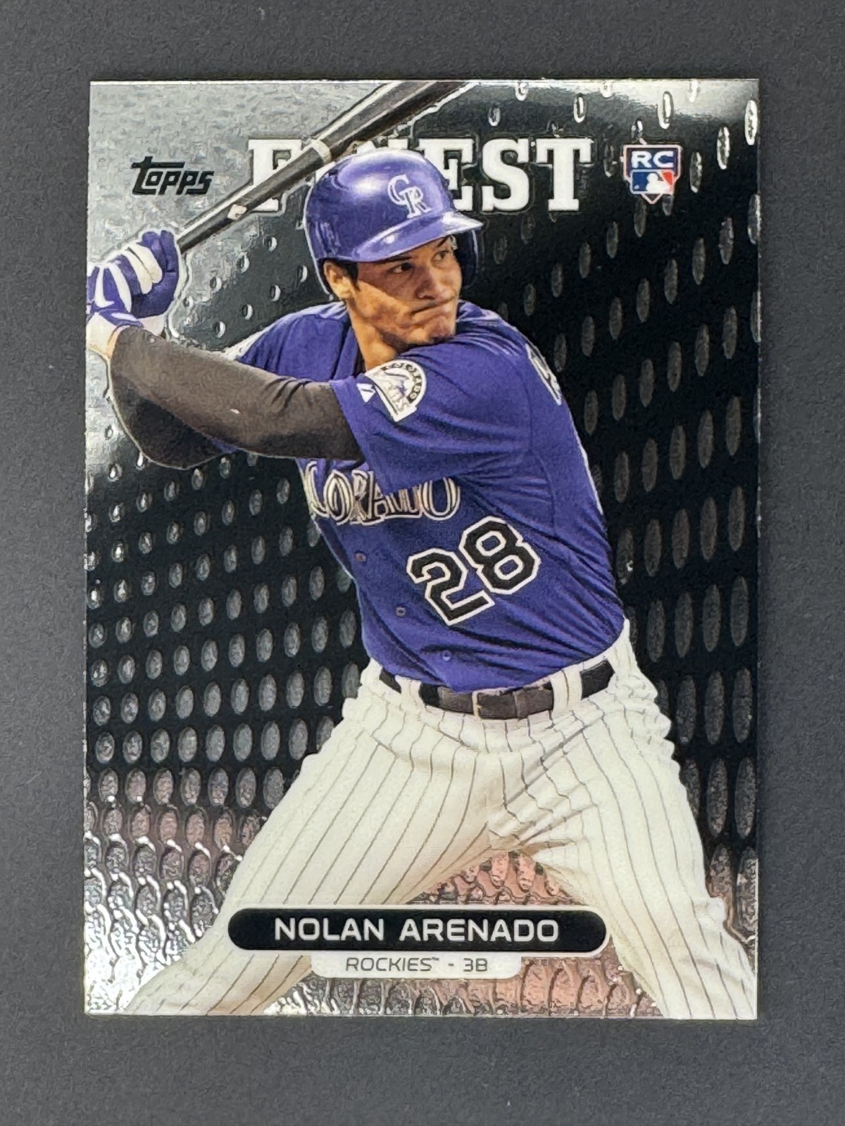 2013 Topps Finest NOLAN ARENADO #37 (ROOKIE) - Rockies