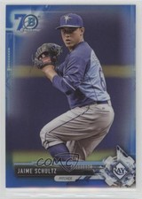 2017 Bowman Chrome Prospects Blue Refractor 70th Anniversary Jaime Schultz y0i