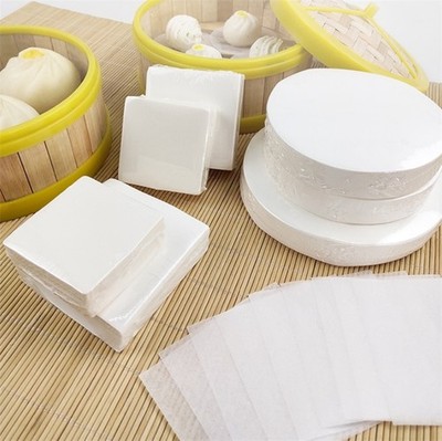 500pcs Round Square Steamed Bun Mantou Oil Papers Non-stick Bread Steamer Pads