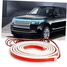 Car Hood LED Light Strip Exterior Flexible Dynamic Scan 70Inches Ice Blue