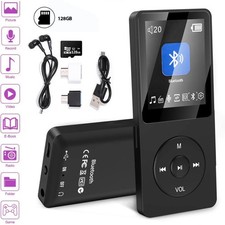 Portable Bluetooth MP4 MP3 Player Hifi Music Player Fm Radio+128GB Memory Card