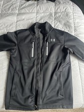 Under Armor Coldgear Storm 2 Jacket, Black, Adult Medium, Full Zip, Infrared