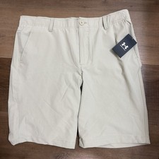 Under Armour Men's UA Drive Tapered Golf Shorts, khaki, 36, NWT