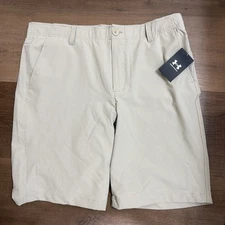 Under Armour Men's UA Drive Tapered Golf Shorts, khaki, 36, NWT
