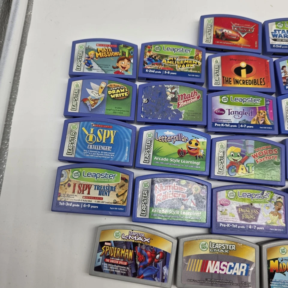 Leapster L-Max Lot 32 Games Disney, Pixar, Star Wars, Letter Factory, Math,... - Image 4 of 4