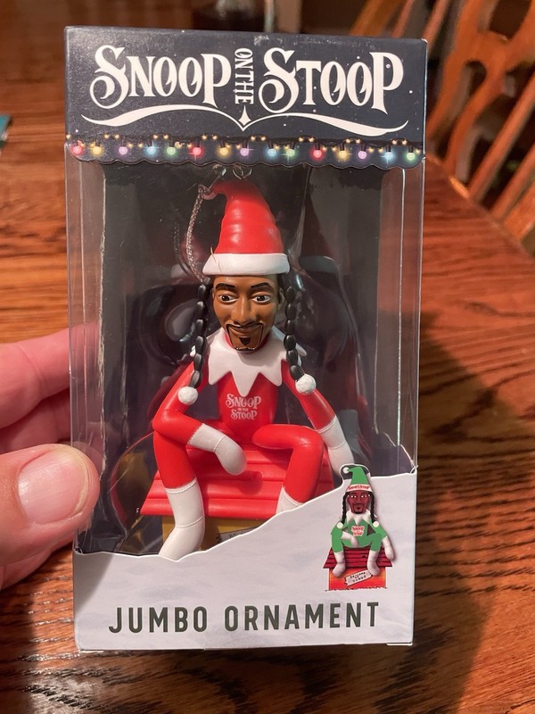 Snoop on the Stoop Snoop Dogg Jumbo Christmas Hanging Ornament Boxed Plastic