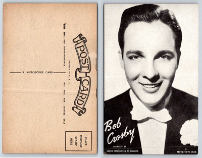 BOB CROSBY Jazz Singer & BandLeader BOB-CATS Postcard W136
