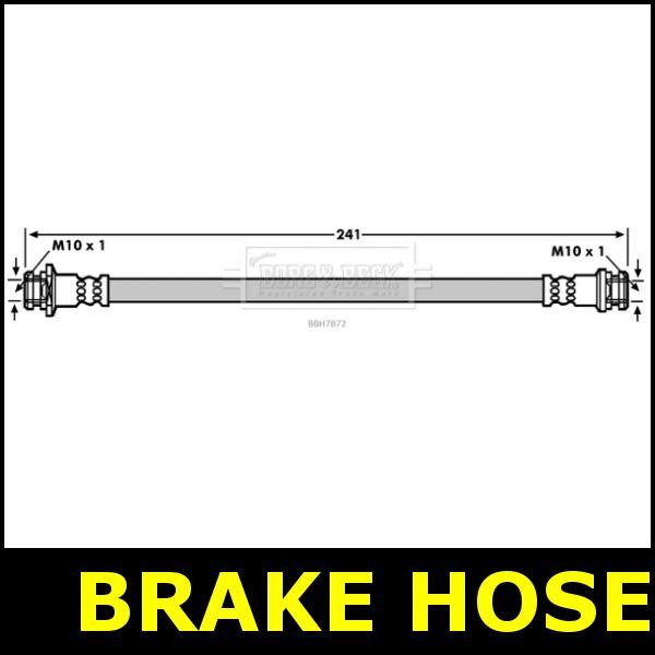 Brake Hose Rear Fits SUZUKI SWIFT SX4 S-CROSS 1.0 1.6 K10C-T M16A FZ JY NZ 7C51