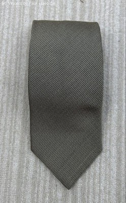 Vintage Brooks Brothers Makers Pure Silk Gold Chex Pointed Tie 59'' Made in USA