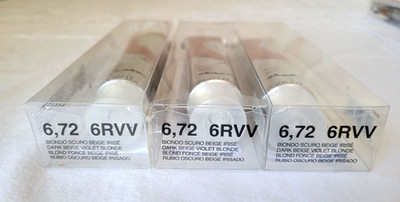 Lot of 3 DAVINES MASK Color Conditioning Cream, 6.72 6RVV, 100ml/ 3.4 fl. oz