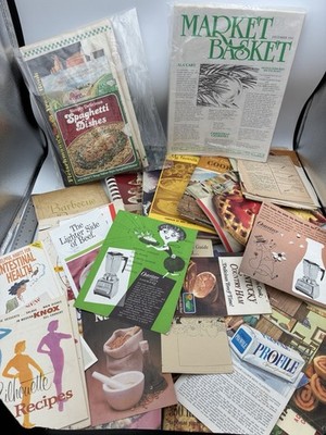 Lot Of Vintage Ephemera Food Cooking Ads Recipes Mid Century Ham Junk Diet