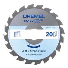 Dremel Blueprint Lama per Sega Circolare per legno 85 x 1,1/0,7 x 15 mm (CS500)