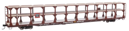 Spur H0 - Walthers  89' Flatcar Auto Rack Chicago, Burlington & Q.  - 8202 NEU | Zustand: Neu