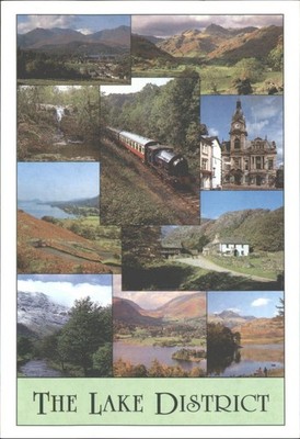 Lake District John Hinde Postkarte 1999 verschickt UK Nationalpark Ansichten