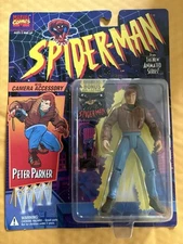 1994 Spider-Man Peter Parker w/ Camera Accessory Marvel Comics ToyBiz Figure NEW