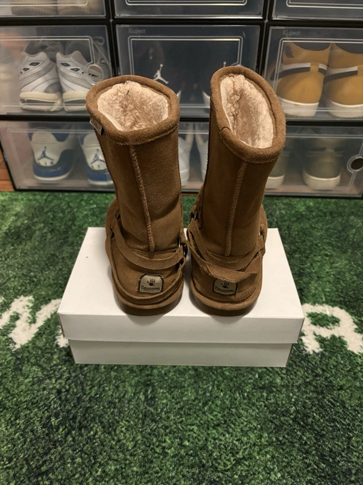 Bearpaw Адель коричневый замшевый зимний комфорт ботинки| женский размер 10| * бывшие в употреблении * без коробки - Изображение 3 из 4