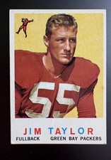 1959 Topps - Jim Taylor #155 Green Bay Packers Vintage Football Card HOF NFL