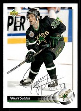 1992 Upper Deck Hockey #528 Tommy Sjodin Signed Autograph (no COA) *d2