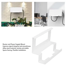 2 in 1 Router Mount for Gen 3 Power Supply Bracket Alloy Steel Mesh Router