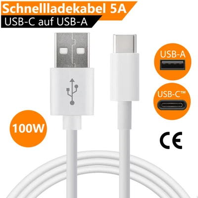 ORSEM Lade-Datenkabel USB-A auf USB-C Schnellladekabel für iPhone 17, 16 Samsung Wß