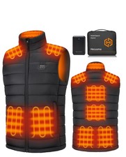 Heated Vest for Men with Battery Pack Included 16000mAh 7.4V, Electric Men's Hea