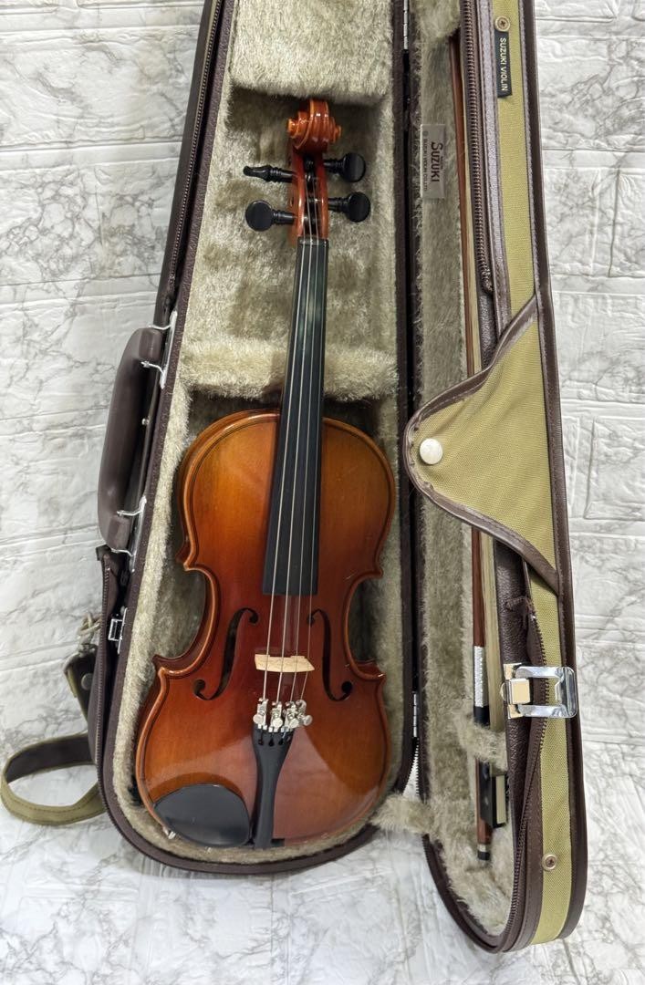 美品 SUZUKI バイオリン No.200 1/8 1995年 ケース 弓付き Suzuki Violin No.200 1/8 Size 1995 Model with Case and Bow
