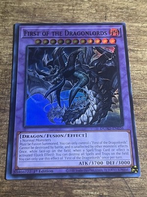 Yugioh! First of the Dragonlords - DUAD-EN036 - Super Rare - 1st Edition Near Mi