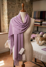 Accessori Italiani Acrylic Scarf Shawl Wrap Made in Italy Lilac Purple New NWT