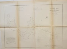 1856 US Coast Survey chart map Saint Simons Sound Brunswick Harbor Florida Bache